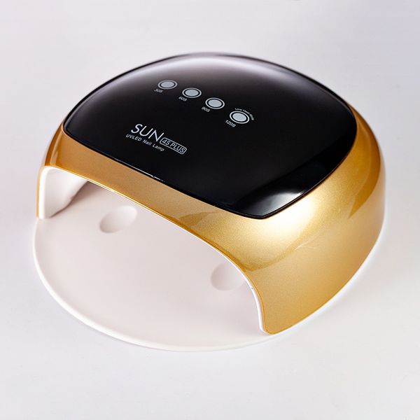 

52w dual light uv lamp led nail lamp automatic sensing nail dryer manicure tool curing gel polish /60s/90s/120 timer lcd display