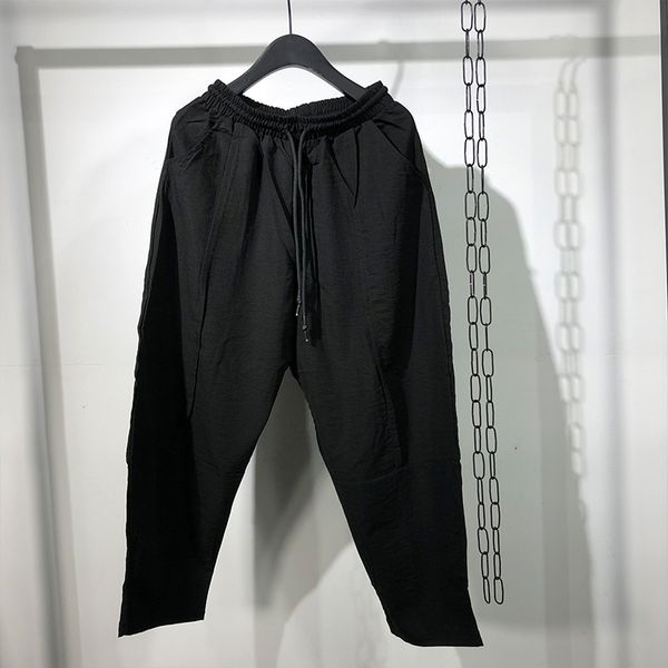 

owen seak men casual pencil pants high street wear ankle length pants men japanese sweatpants hip hop autumn harem black