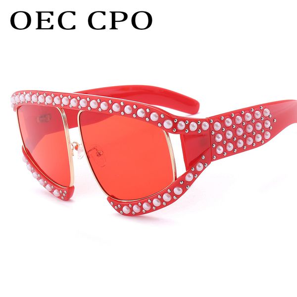 

эос cpo мода марка pilot очки женщины мужчины крупногабаритные pearl кадр солнцезащитные очки ретро big goggle очки женский brand designer l, White;black