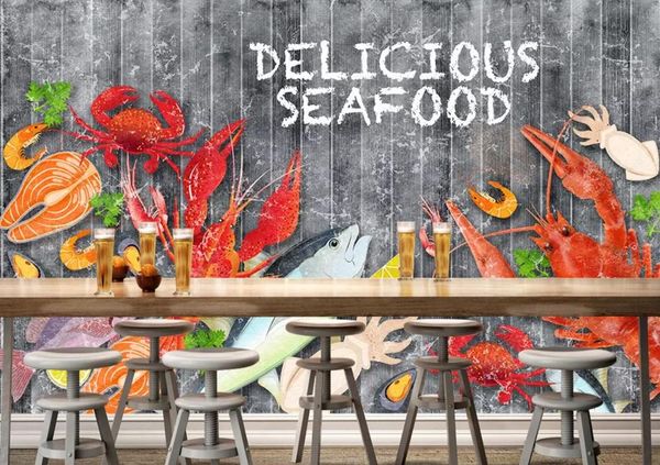 

self-adhesive] 3d seafood 99886 wall paper mural wall print decal murals