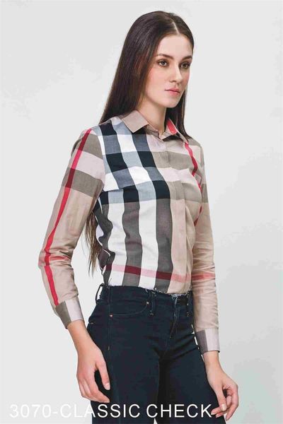 

womenswear 2019 new luxury designer apparel casual fashion womenswear designer shirts solid color cotton long-sleeved lapel shirts #501, White