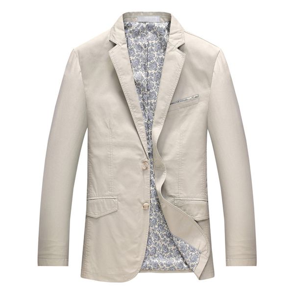 

чистый хлопок умные повседневные пиджаки мужчины однобортный тонкий пиджак мода верхняя одежда новый 2019 осень, White;black