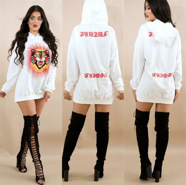

brand women with cat pattern printed crew neck hooded sweater fashion women's hoodies casual jumper for women long sleeve sweatshirt, Black