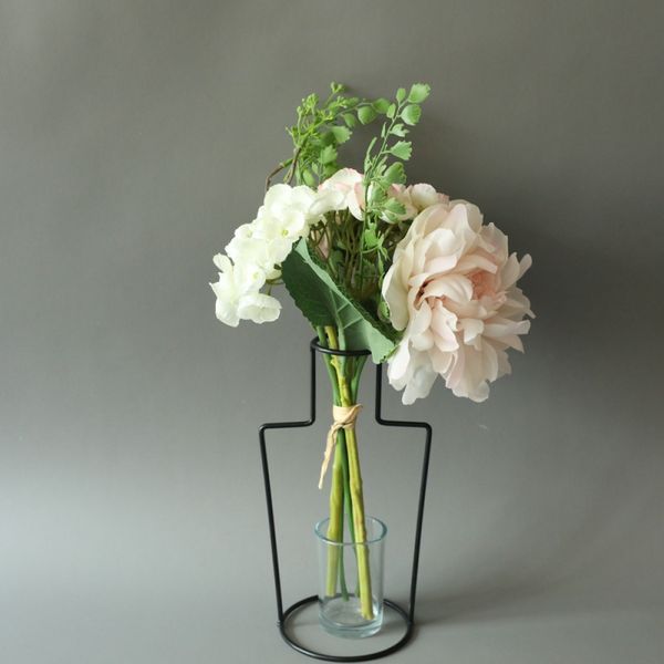 

поддельные украшения дома peony гортензия bunch моделирование цветок зеленый завод высокое качество цветка партии свадебные украшения новый