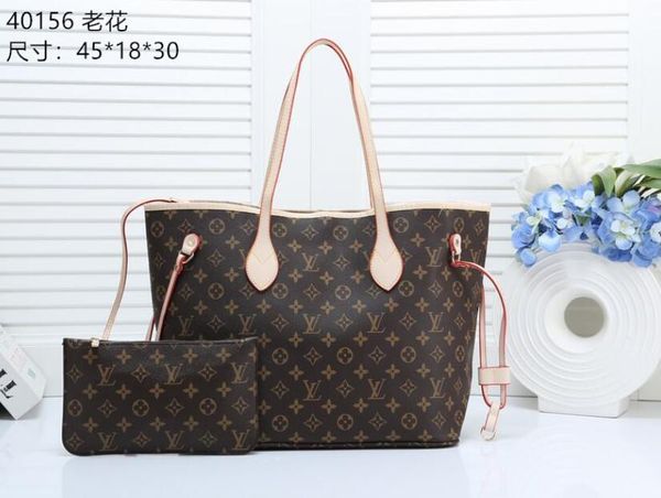 

2pcs / комплект высокого qulity классического womens сумочек цветок дама композитный тотализатор pu кожа сцепление плеча сумка женский кошел, Black
