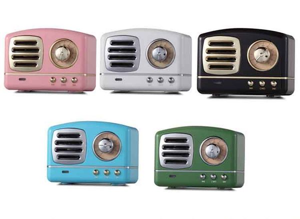 

designer retro cell phone speaker fashion subwoofer brand portable audio player wireless bluetooth speaker music microphone 5 colors