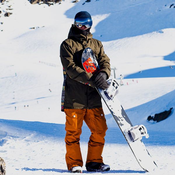 

gsou snow super warm men ski suit snowboard jacket pant windproof waterproof outdoor sport clothing trouser hooded male suit set