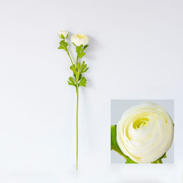 

2 head artificial simulated fake rose flower bouquet display table ornament gift