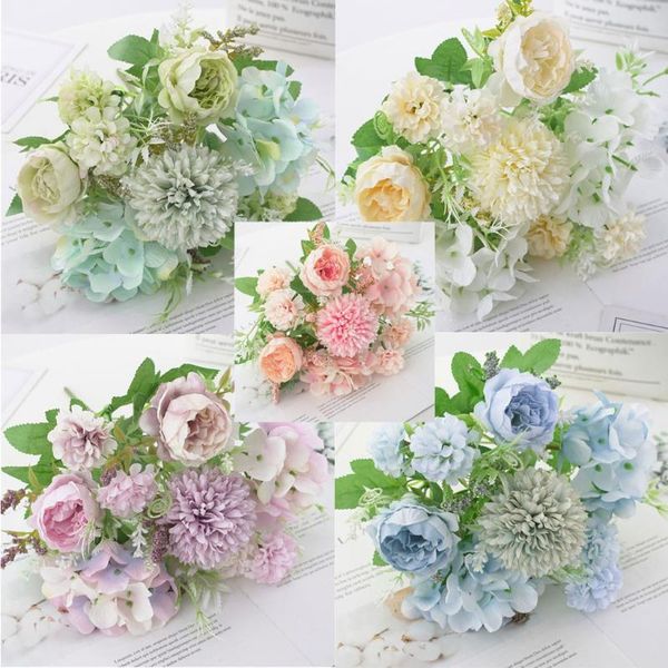 

selling 2020 products beautiful artificial silk fake flowers wedding valentines bouquet bridal decor support dropshipping