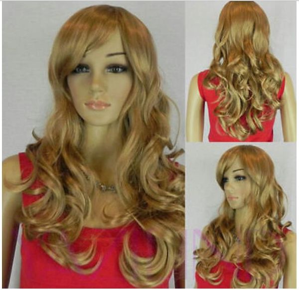 Newlolita Brown Blonde Long Wavy Lovely Fibre Hair Cosplay