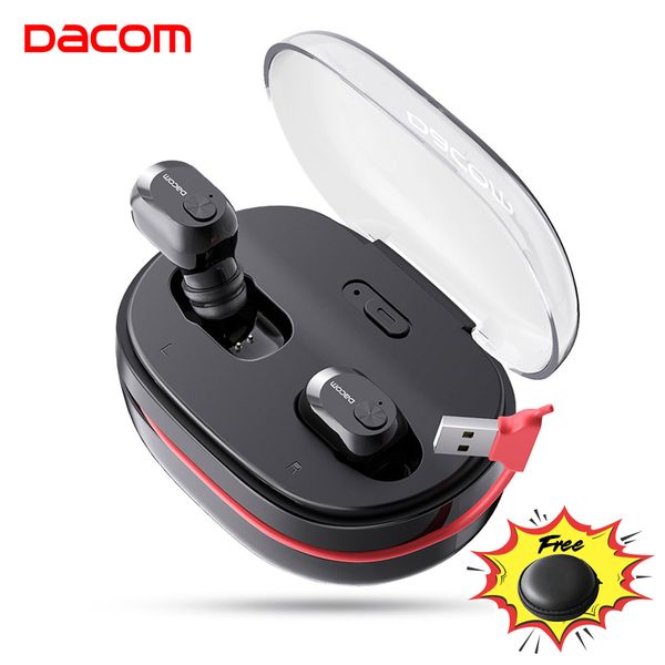 

dacom k6h pro tws handsair earpiece mini headset stereo bluetooth 5.0 earbuds buds wireless earphone headphones pk i12 tws