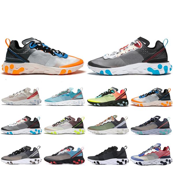 

fashion react element 87 running shoes for men women sail royal tint anthracite volt racer pink mens trainer sports sneakers 36-45