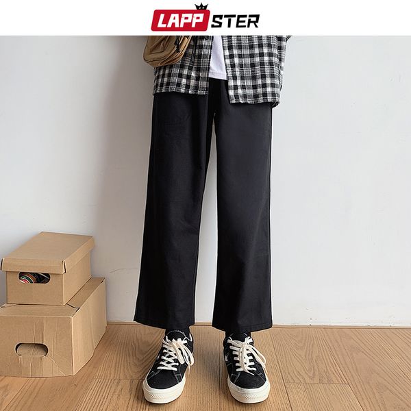 

мужчины японская уличная одежда шаровары 2020 мужские черные свободные бегуны брюки мужские черные корейские спортивные брюки широкий светод, Black