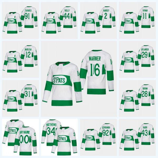 

Morgan Rielly 2019 Toronto Maple Leafs St. Pat Jersey Frederik Andersen Tavares Mitchell Marner Matthews Zach Hyman Ron Hainsey Connor Brown