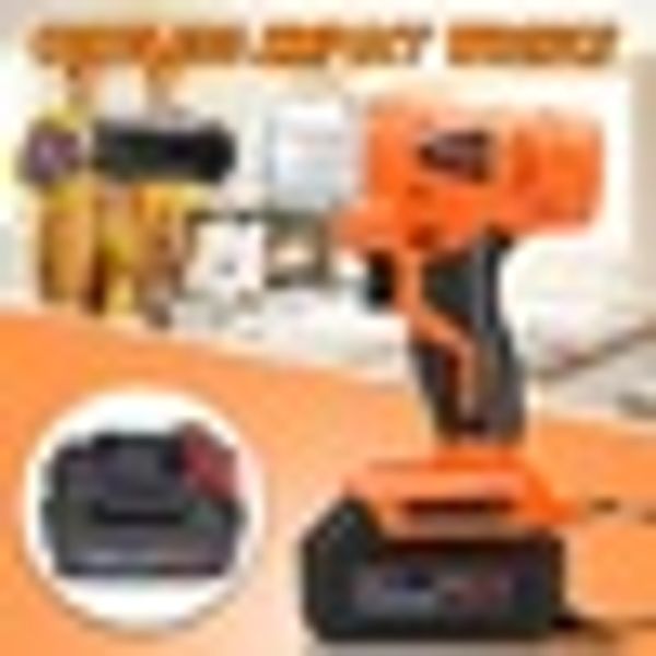 

168vf 19800mah 300nm electric wrench impact socket w/rechargeable battery hand drill installation power tools