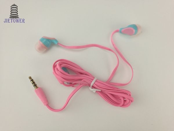 Neue Audifonos In-Ear-Kopfhörer mit Mikrofon, Nudel-Kopfhörer, niedliche Ohrhörer, Headset, Großhandel, CP-18, 300 Stück