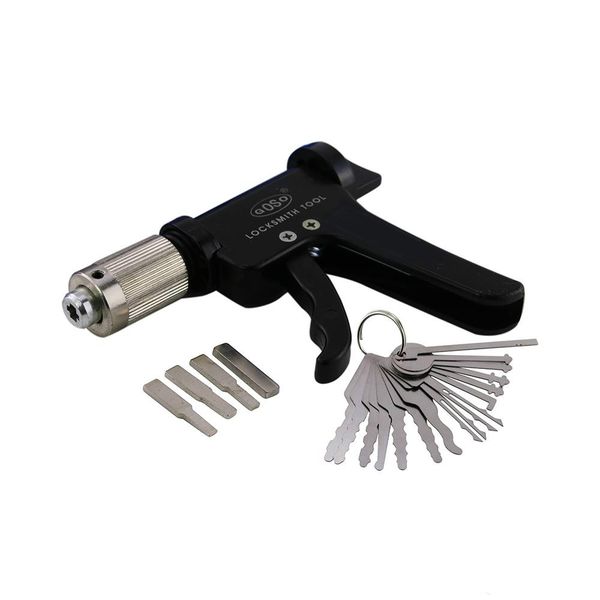 

16PCS Auto KEYS Lock Pick Sets Professional Used Locksmith Tools + Plug Spinner Quick Goso Auto Pick Gun Door Lock Turning Tools