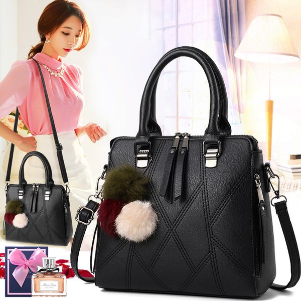 

2019 new women's bag korean version of the wild simple ladies handbag pouch shoulder bag messenger tide jianjun 26x10x23cm