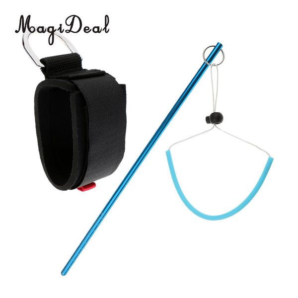 

magideal safety padded underwater scuba diving snorkeling camera wrist strap band + dive lobster stick pointer rod noise maker