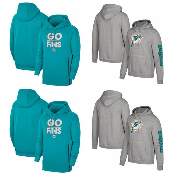 

men miami dolphins nike sideline local performance pullover nfl hoodie, Blue;black