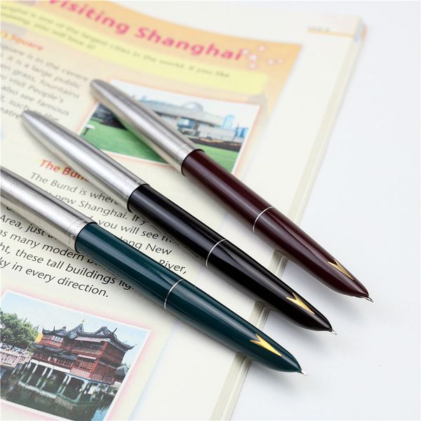 

nostalgic style hero pens gold arrow retro plastic fountain pen school student office writting stationery