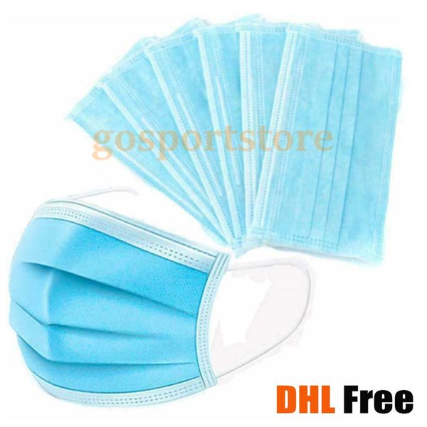 

новая бесплатная доставка dhl в наличии одноразовые маски для лица одноразовые 3 слоя пылезащитные маски для лица защитный дышащий набор ант