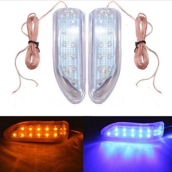 

2pcs universal car auto smd led light 12v blade shape auto rearview side mirror turn signal lights selling new
