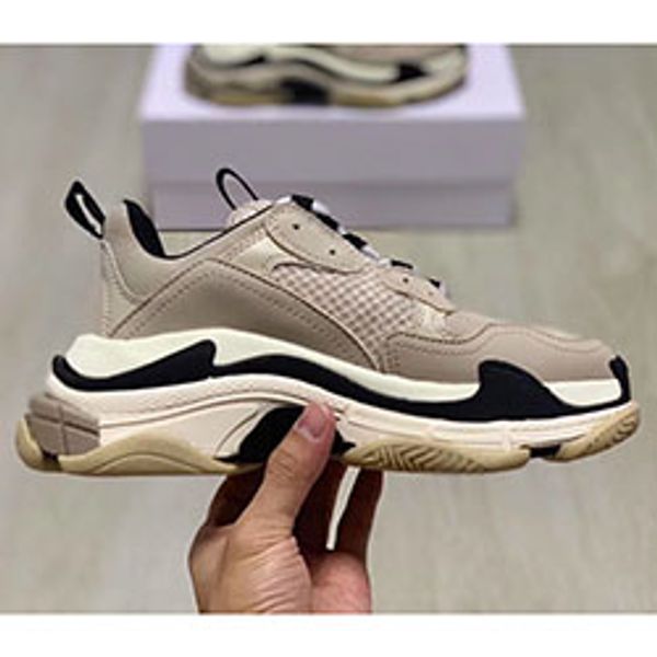 

2020 fashion paris casual shoes luxury shoes 19fw triple-s dad for men&#39s women beige black ceahp sports designer triple s sh