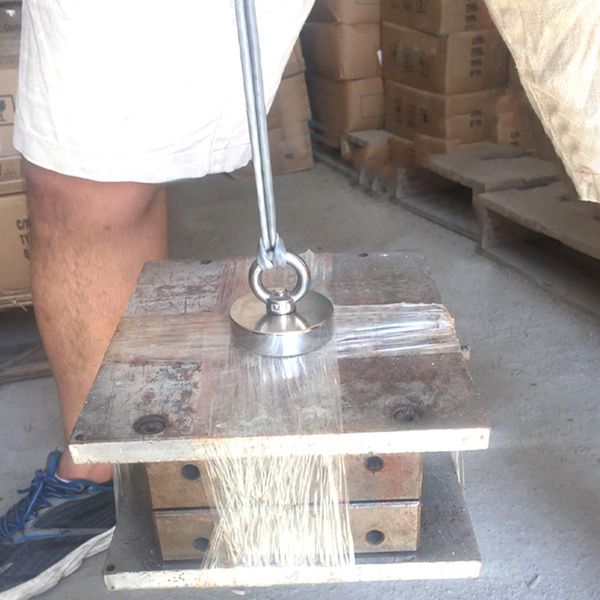 

neodymium magnet super strong powerful salvage hook fishing magnetic circular mf999