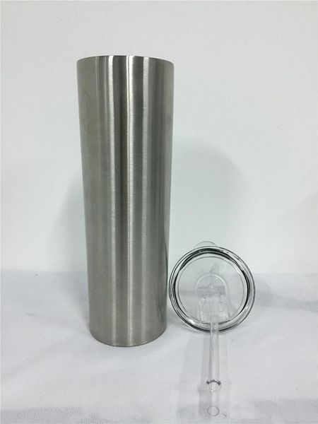 

30oz skinny tumbler straight cup slim tumbler insulated coffee mug with lids straws double walled vacum water bottle