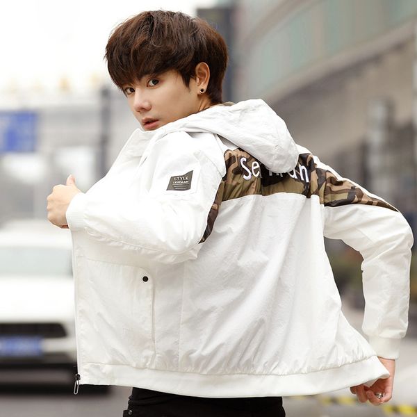 

coat men spring and autumn 2019 new style korean-style trend spring clothing popular brand on clothes casual loose-fit tooling j, Black;brown