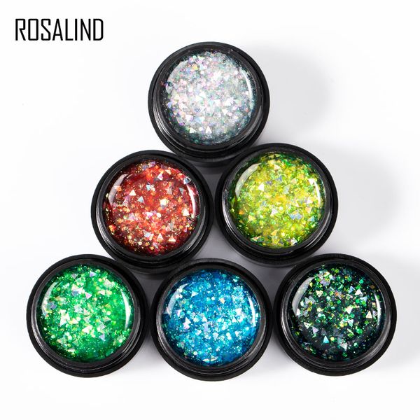 

rosalind 5ml shiny spark gel nail polish all for manicure semi permanent hybrid varnishes for nail art design poly gel base, Red;pink