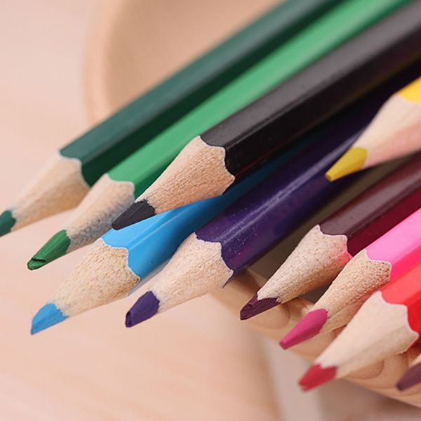 

12pcs colors wood colored pencils lapis de cor artist painting oil color pencil for school drawing sketch art supplies new
