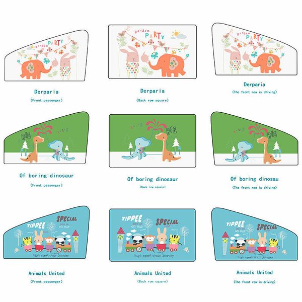 

new universal car sun shade magnetic curtain cartoon adsorption window sunshade