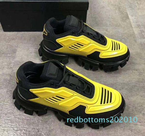 

cloudbust thunder knit sneakers mens luxury designer casual shoes mens classical casual shoes fabric rubber trainers outdoor r10, Black