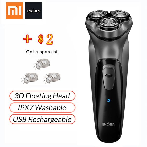 

xiaomi electric original face shaver enchen blackstone 3d electric shaver men washable usb rechargeable shaving beard machine