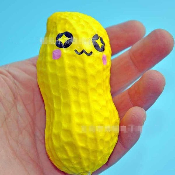 

2017 горячее надувательство мягкие игрушки супер мило 8.5 см радуга арахиса мягкий сожмите мобильный телефон кулон новизна игрушки подарок д