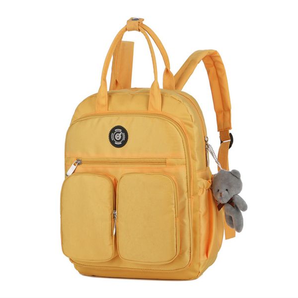 

2019 fashion woman backpack waterproof nylon soft handle solid multi-pocket travel zipper mochila feminina school bags