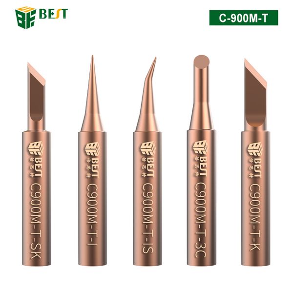 

c900m-t 5pcs pure copper soldering iron tip special for horns plastic