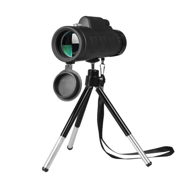 

40x60 monocular telescope 9500m distance hd view prism scope with compass phone clip tripod outdoor telescope day night vision