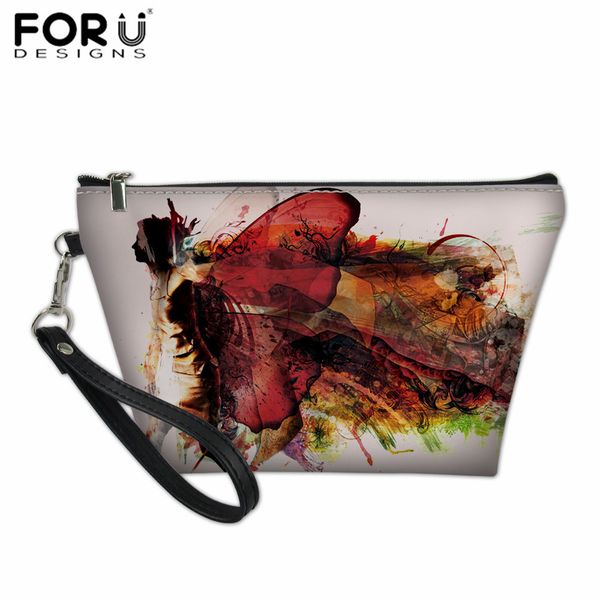 

forudesigns personalized makeup bag 3d beautiful girls print yonth girls cosmetic bag women handbag makeup case coin pocket