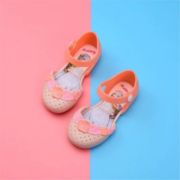

summer new children's shoes children's shoes cartoon cute pattern jelly, Black;red