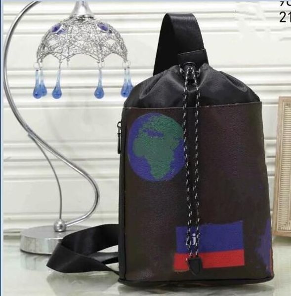 

2020 retail wholesale chest bag men simple shoulder bag men chest bag anti-theft messenger motorcycle printing