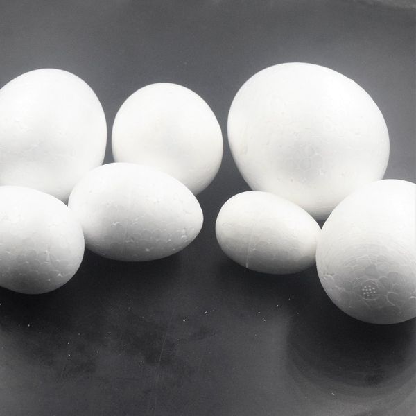 

15pcs/10cm-5cm modelling polystyrene styrofoam foam egg ball white craft balls for diy christmas party decoration supplies gifts
