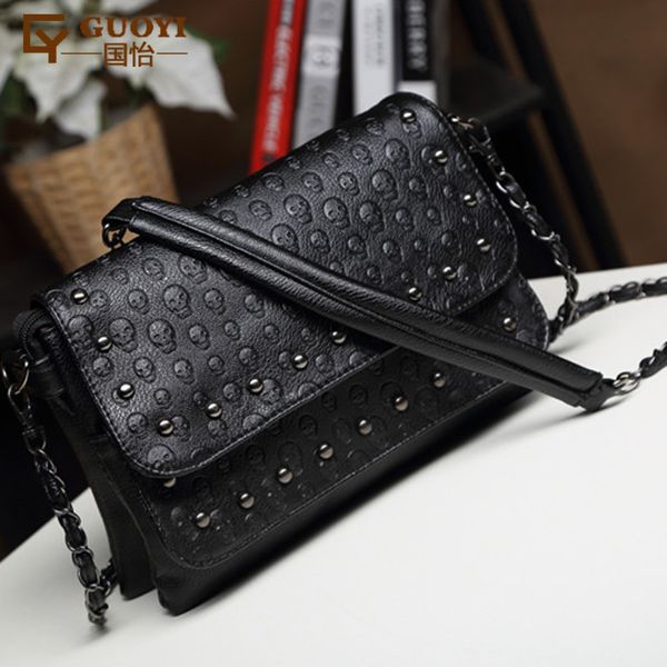 

jierotyx англия стиль череп женщины crossbody сумка кожа малый череп сумка плеча цепи роскошные женщины сцепления сумки конструктора падения