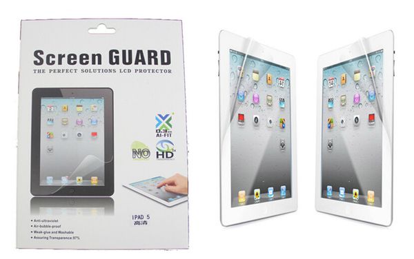 

high definition lcd clear screen protector guard film with retail package for ipad pro 2017 10.5 2 3 4 5 6 ipad air 2 mini 4