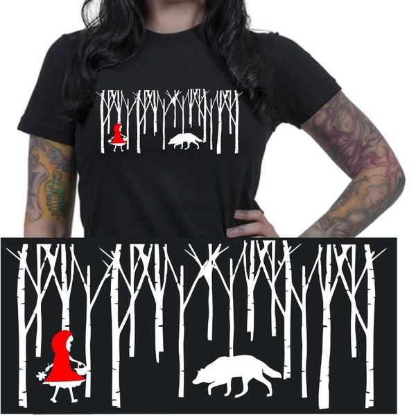 

красная шапочка fairytale женская футболка funshirt gift christmas book рубашка m207, White;black