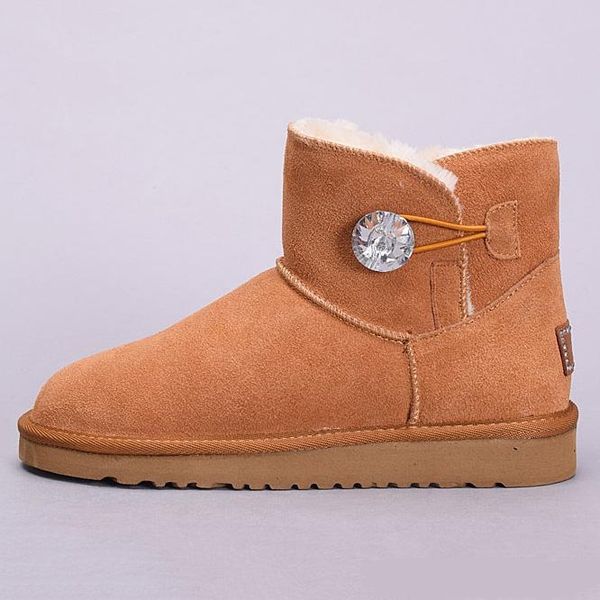 

a 2019 sell australia classic snow boots women winter boots real leather bailey bowknot women's bailey bow snow boot, Black