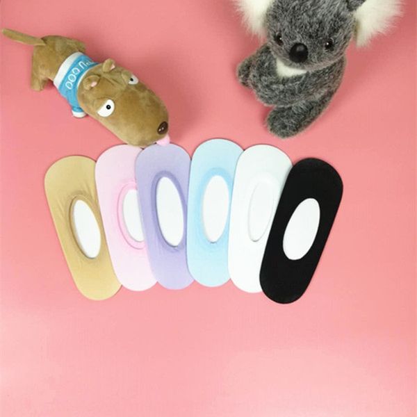 

candy color invisible boat thin cotton anti-skid gift boat independent packaging socks shallow invisible socks, Pink;yellow