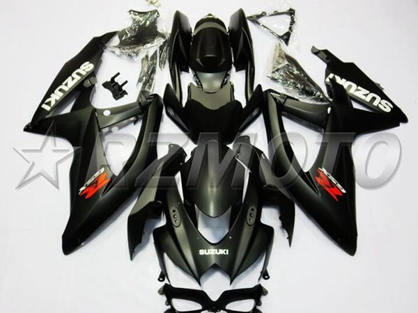 

4 gifts injection mold new abs motorcycle fairings kit fit for suzuki gsx-r600 gsx-r750 600 750 k8 2008 2009 2010 08 09 10 black matte